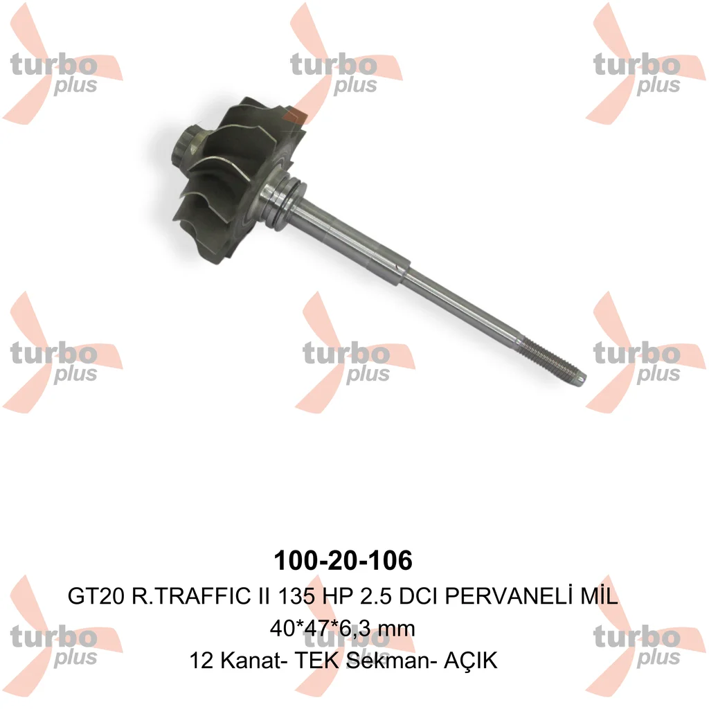 Otobir | GT20 R.TRAFFIC II 135 HP 2.5 DCI PERVANELİ MİL