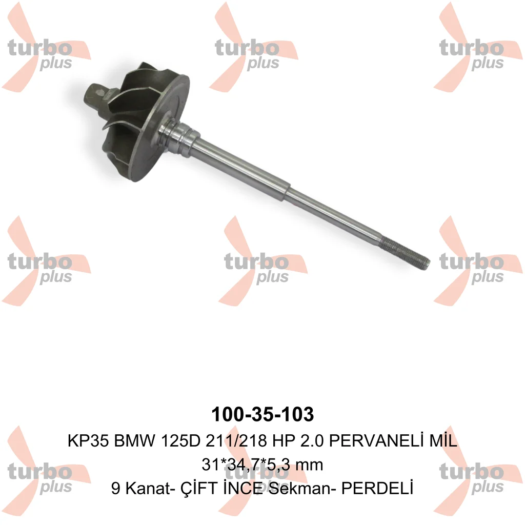 Otobir | KP35 BMW 125D 211/218 HP 2.0 PERVANELİ MİL