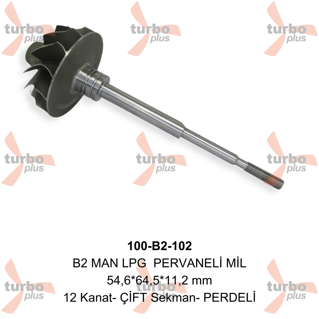 Otobir | B2 MAN LPG ( ÇİFT SEGMANLI- PERDELİ) PERVANELİ MİL