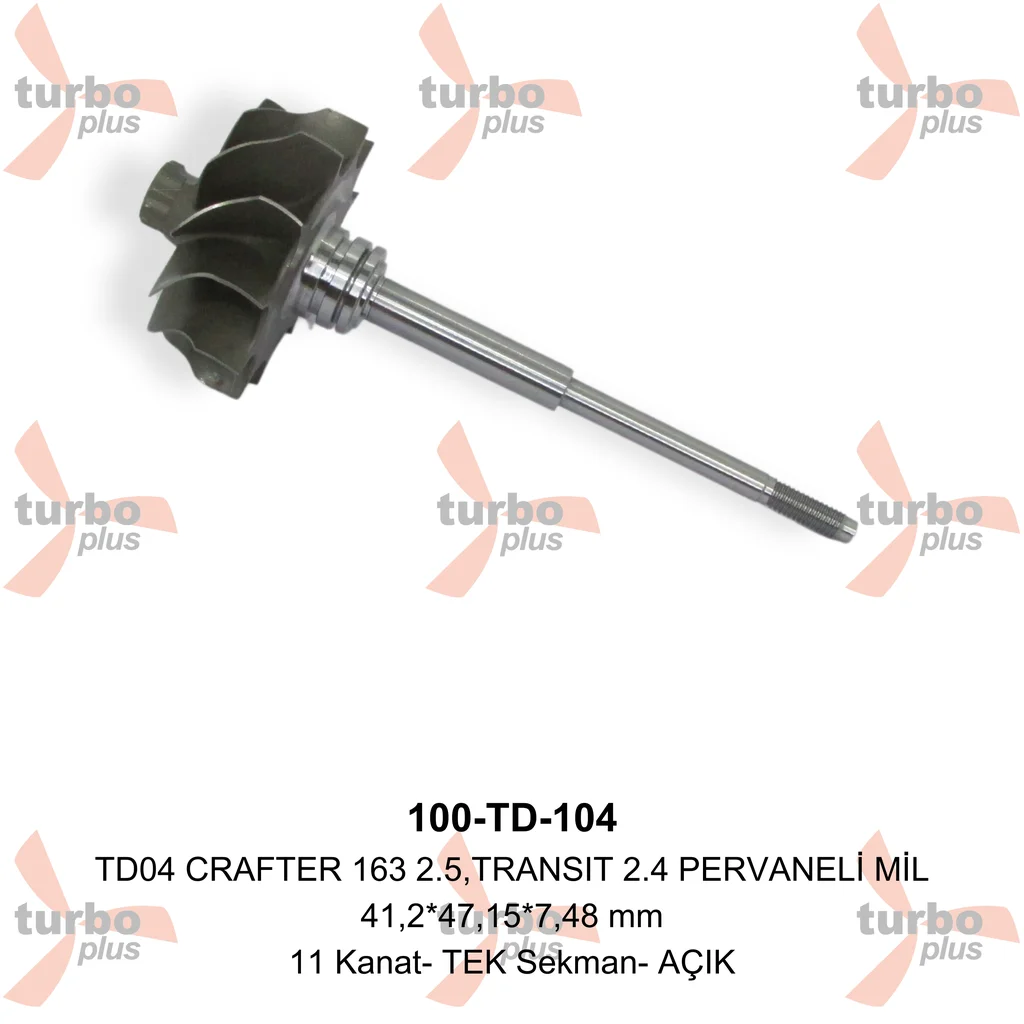 Otobir | TD04 CRAFTER 163 2.5,TRANSIT 2.4 PERVANELİ MİL