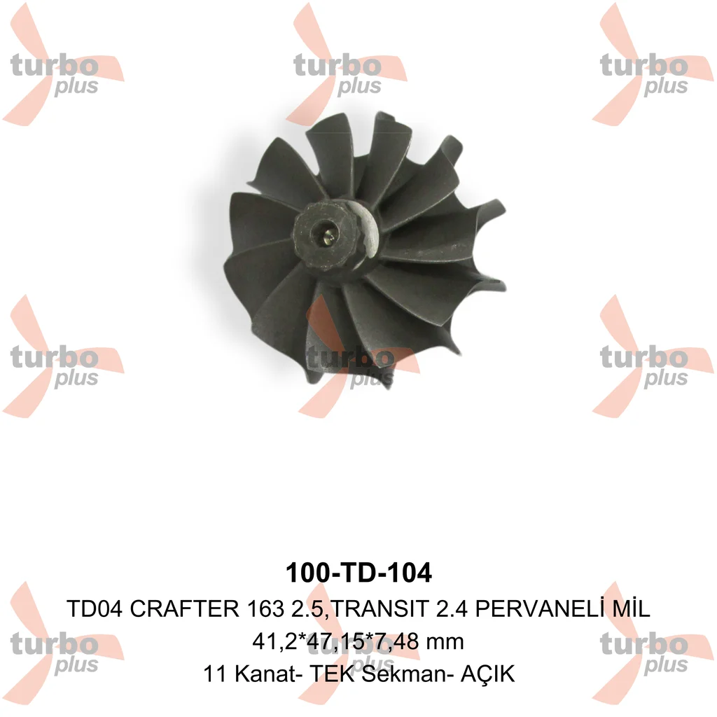 Otobir | TD04 CRAFTER 163 2.5,TRANSIT 2.4 PERVANELİ MİL