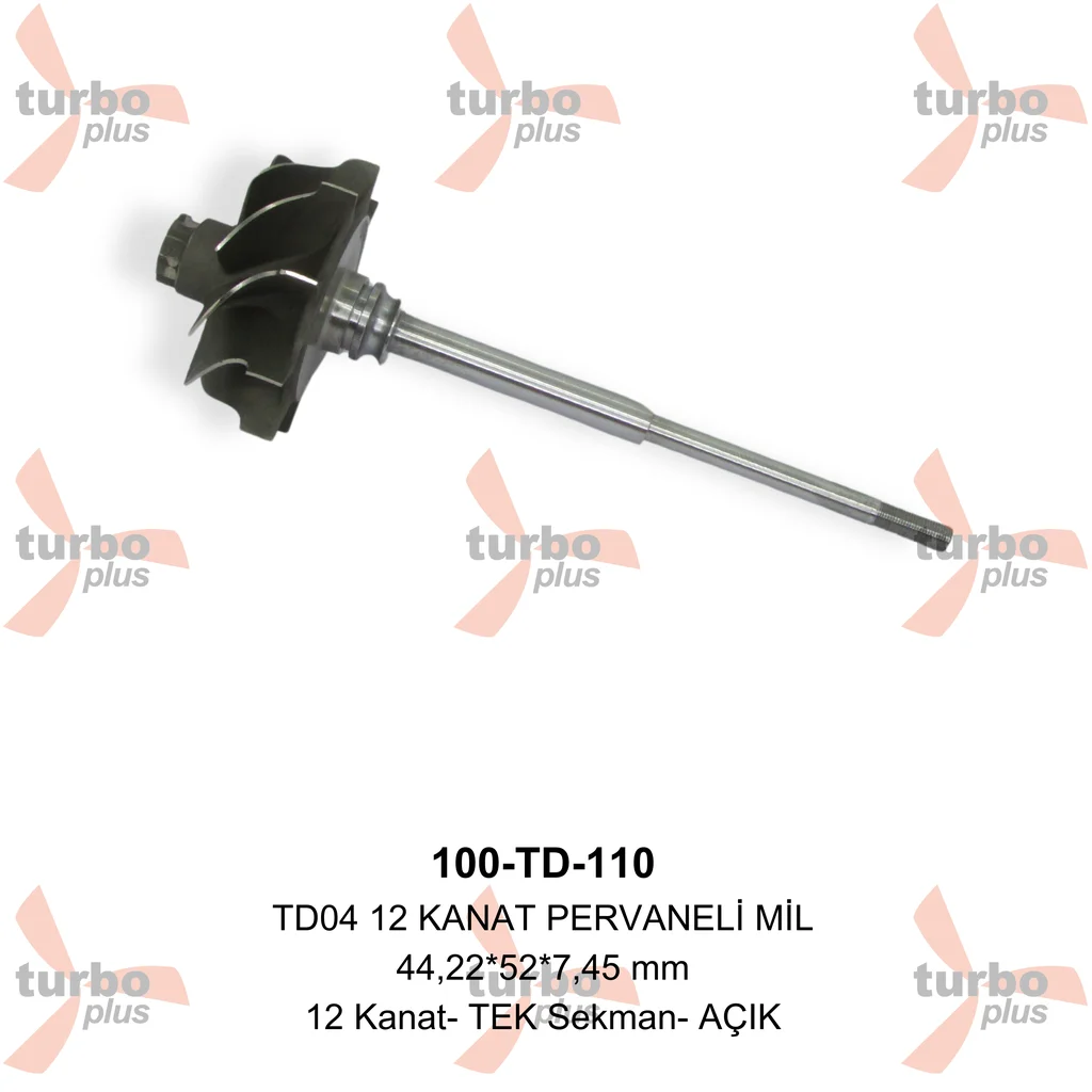 Otobir | TD04 12 KANAT PERVANELİ MİL