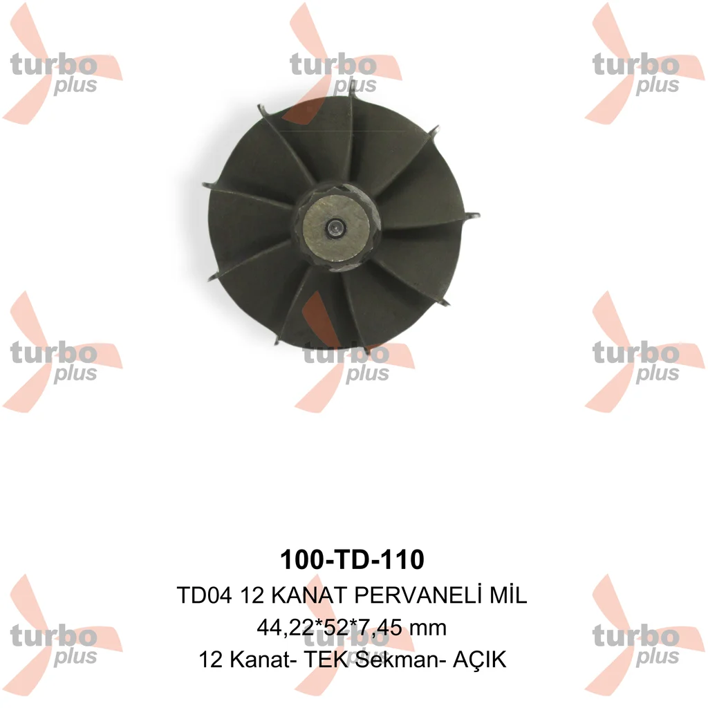 Otobir | TD04 12 KANAT PERVANELİ MİL