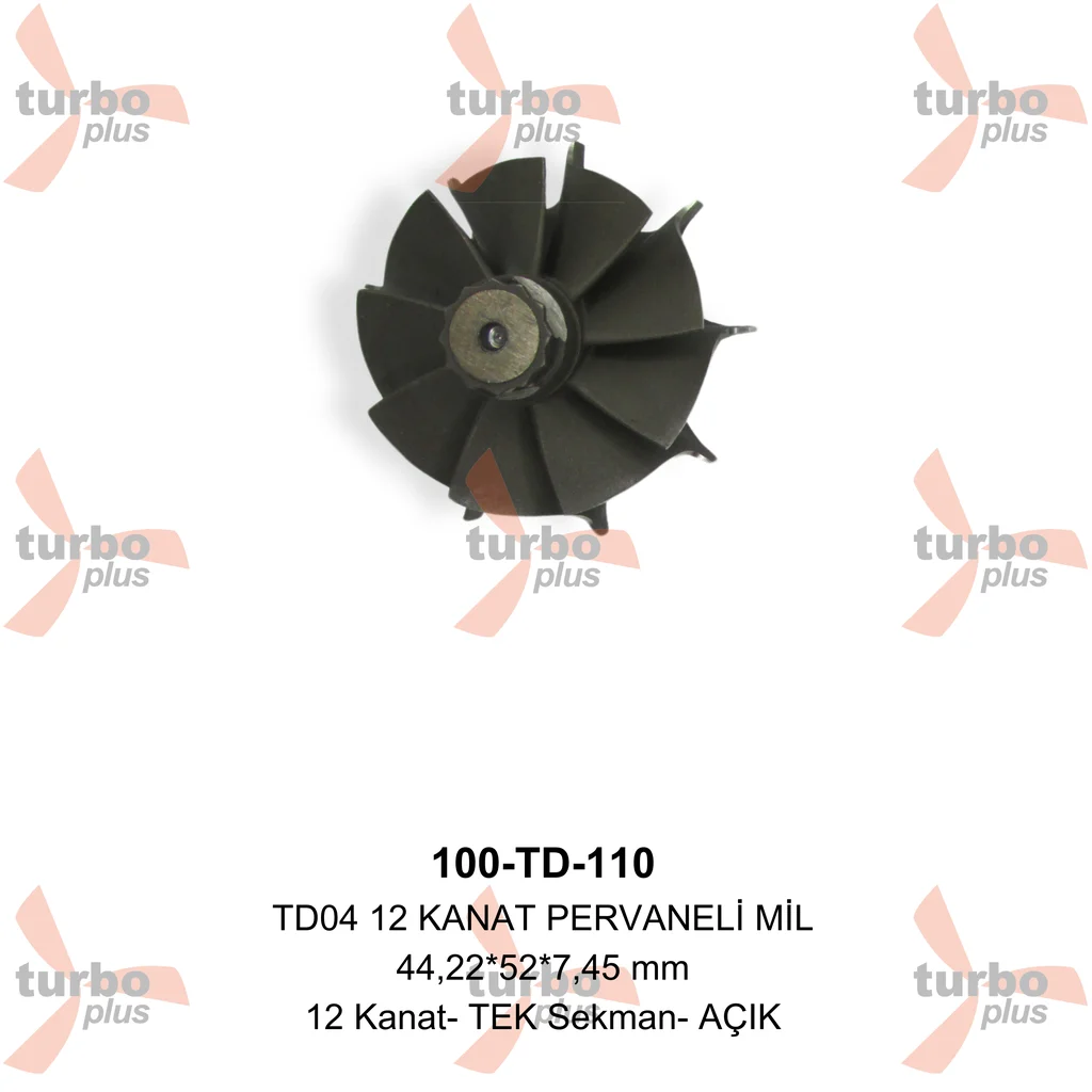Otobir | TD04 12 KANAT PERVANELİ MİL