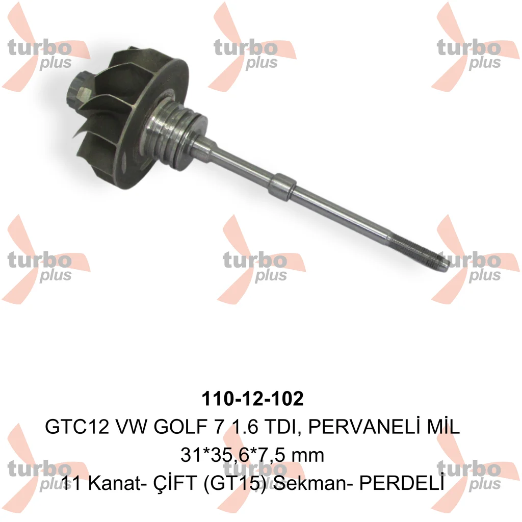 Otobir | GTC12 VW GOLF 7 1.6 TDI, PERVANELİ MİL