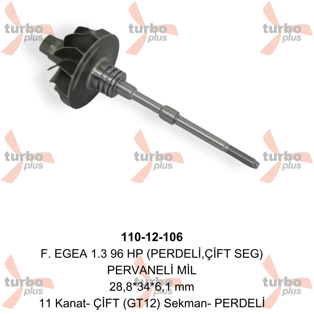 Otobir | F. EGEA 1.3 96 HP (PERDELİ,ÇİFT SEG) PERVANELİ MİL